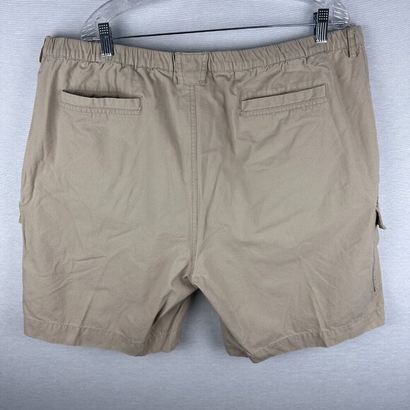 BOSTON TRADES SHORTS MEN'S ,EDIUM BEIGE KHAKI CARGO DRAWSTRING BEACH RELAXED - Picture 8 of 16